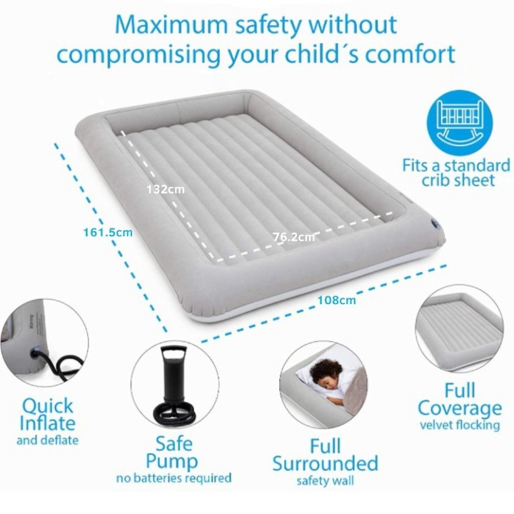 Inflatable Toddler Travel Bed: image 4